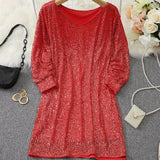 Gebreide Off-Shoulder Jurk voor Dames