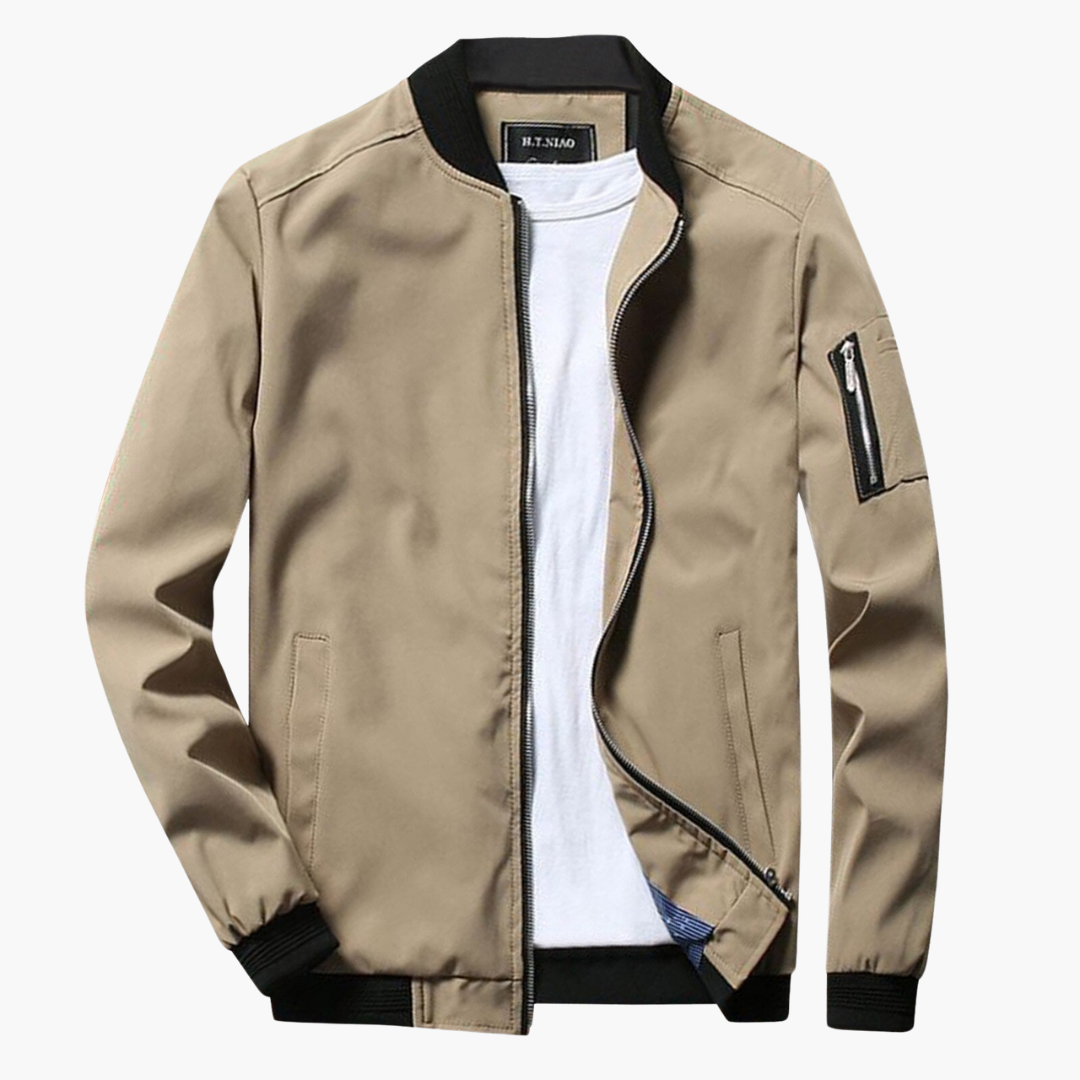 Brent stijlvolle bomberjack voor heren – moderne jas met comfortabele pasvorm, duurzame stof en tijdloos design, ideaal voor casual en streetwear looks.