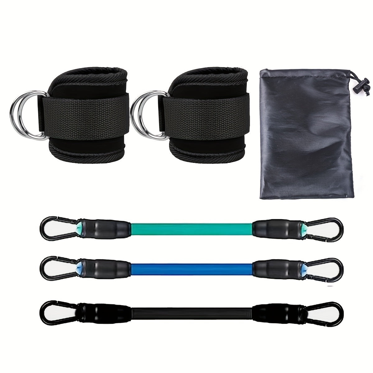 Verstelbare Enkelweerstand Bands Set – Versterk je benen en booty met deze set van verstelbare weerstandsbanden, perfect voor effectieve thuisworkouts en spierversterking.