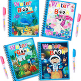 Magic Water Book herbruikbaar kleurboek voor kinderen – creatief en educatief waterkleurboek dat tekenen zonder rommel mogelijk maakt, ideaal voor eindeloos speelplezier.