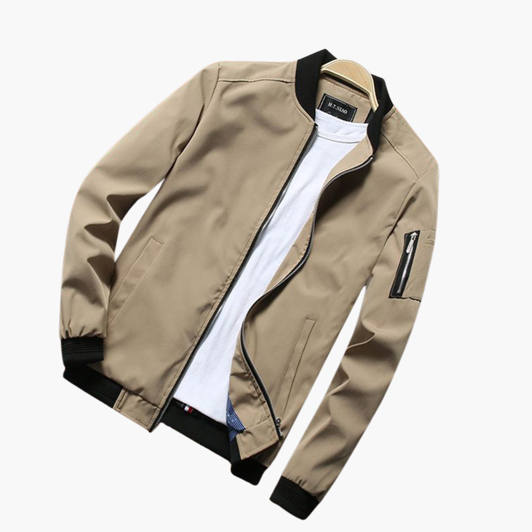 Brent stijlvolle bomberjack voor heren – moderne jas met comfortabele pasvorm, duurzame stof en tijdloos design, ideaal voor casual en streetwear looks.
