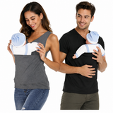 Unisex Tanktop met Geïntegreerde Babydragerzak