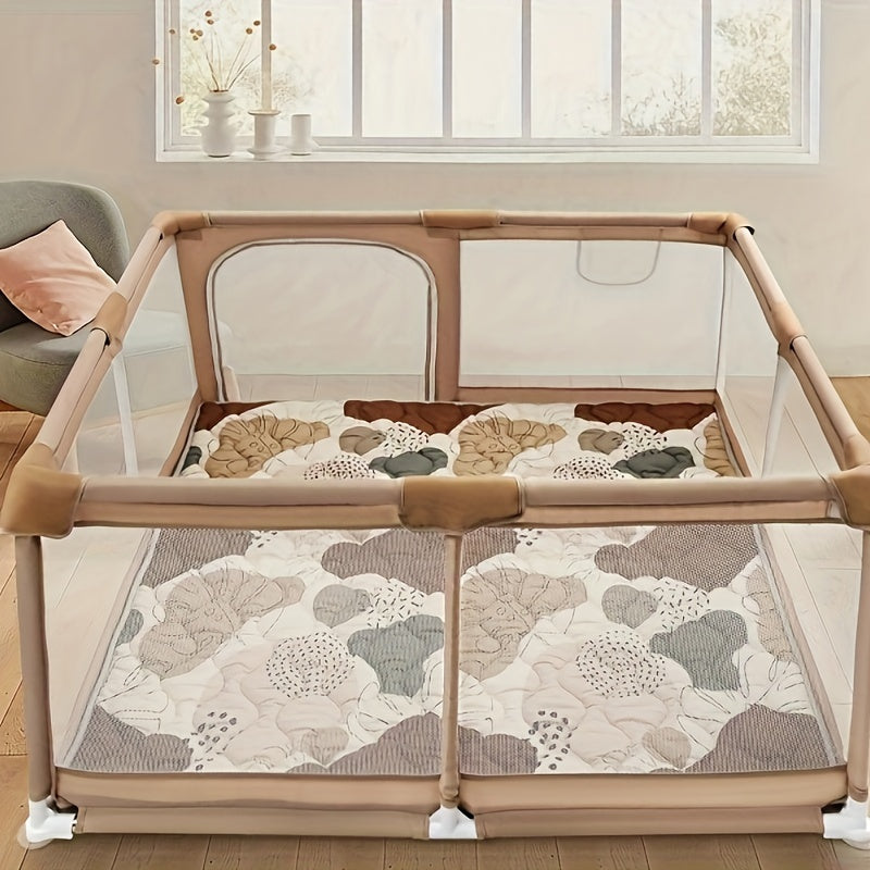 TinyPlay boho chic baby speelmat – dikke, zachte katoenen stof, comfortabele ondergrond en stijlvol ontwerp voor veilig speelplezier.