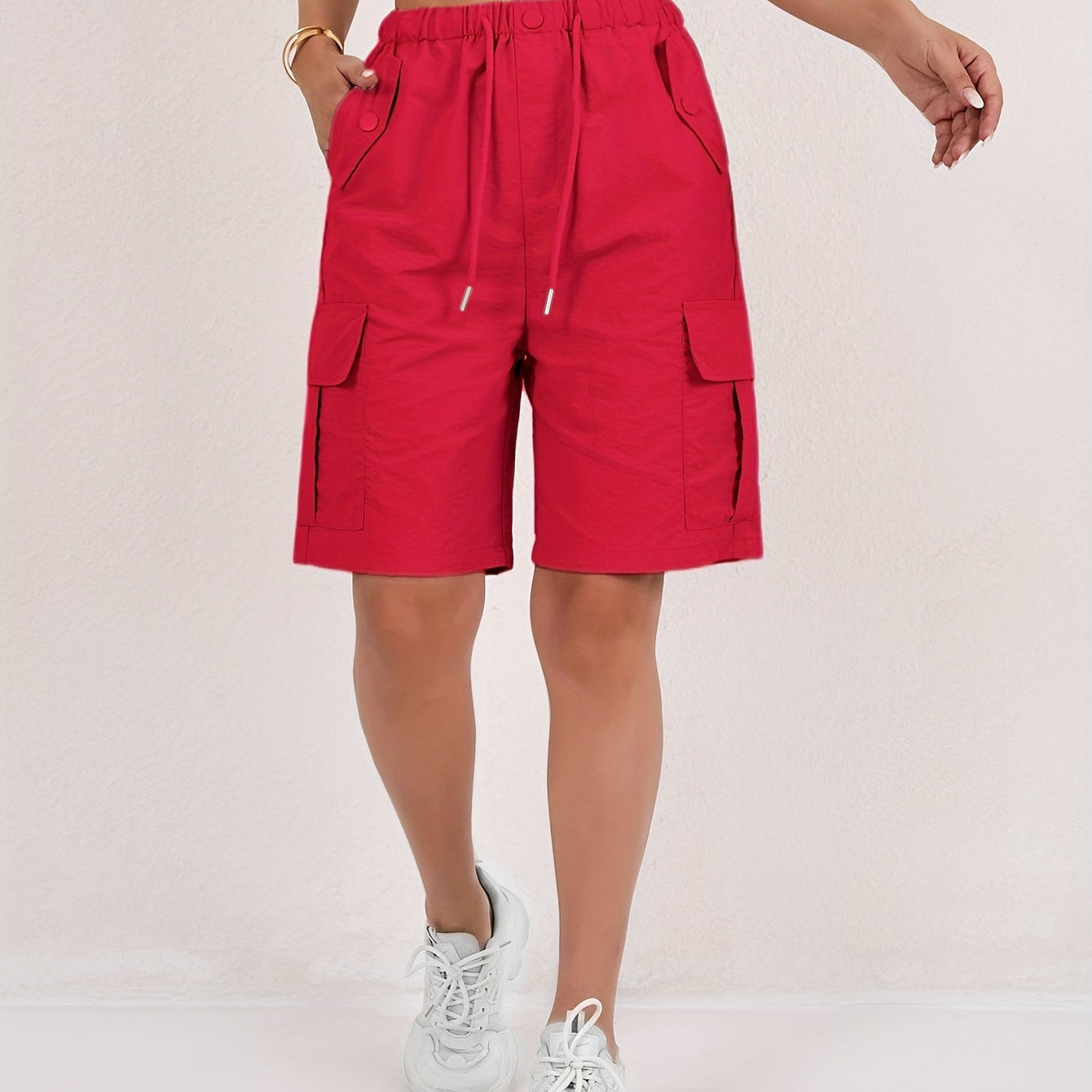 Cargo Bermuda Shorts met Opgestikte Zakken