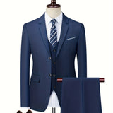 Tweedelig slim fit modern kostuum voor heren