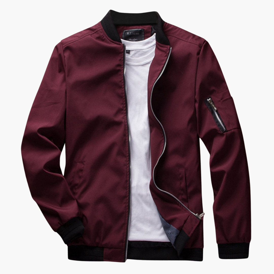Brent stijlvolle bomberjack voor heren – moderne jas met comfortabele pasvorm, duurzame stof en tijdloos design, ideaal voor casual en streetwear looks.