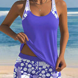 Dames Tankini met Brede Bandjes en Zwemshort