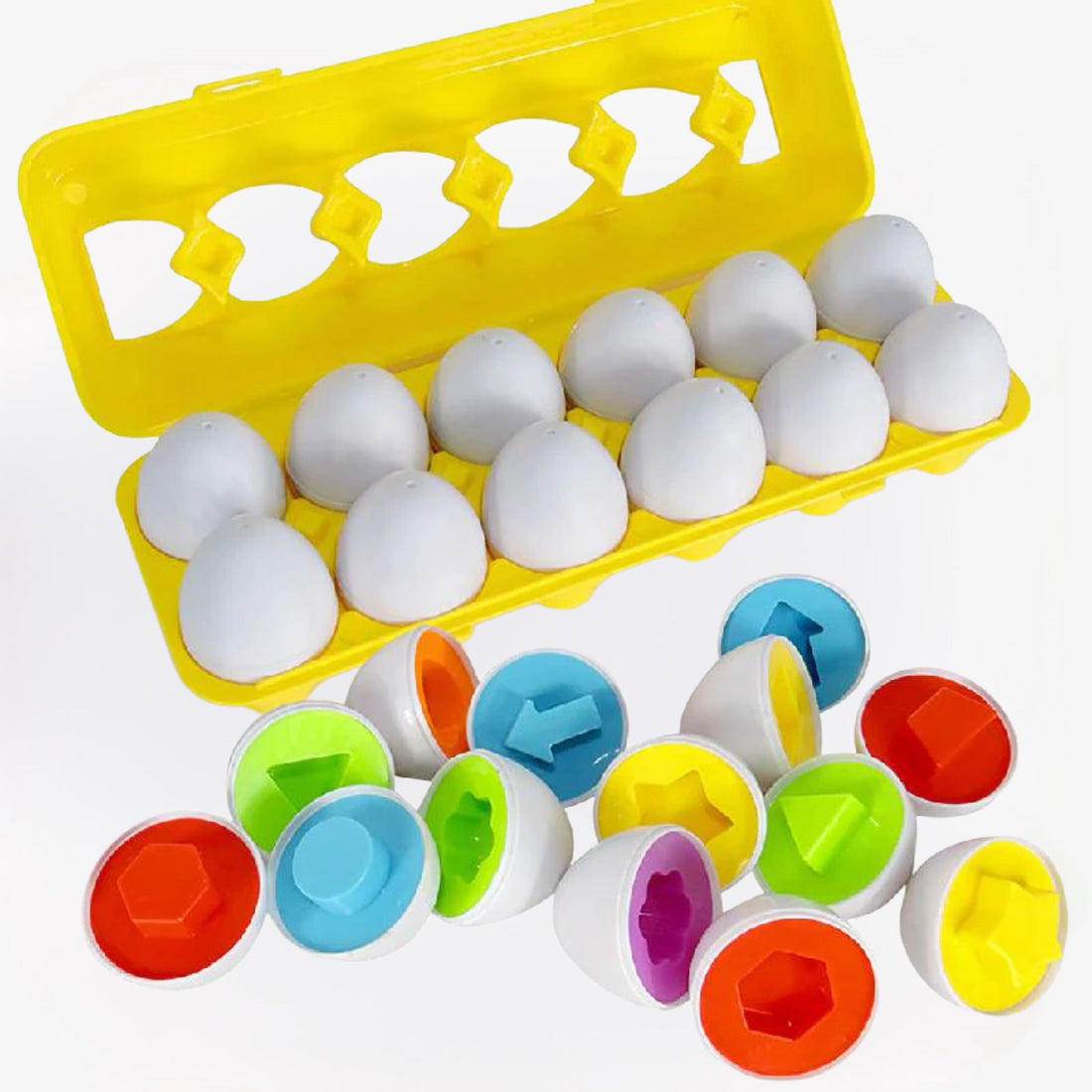 EggyBrain interactieve kinderpuzzel – educatief spel voor kinderen, stimuleert vormen- en kleurenherkenning, probleemoplossend denken en fijne motoriek.