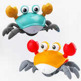 BabyCrab interactieve wandelende krab – kleurrijk kinderspeelgoed dat beweegt en geluid maakt, stimuleert motoriek, nieuwsgierigheid en interactief spel.