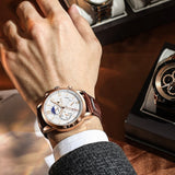 Herenhorloge met quartz uurwerk en verstelbare band