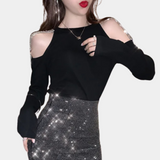 CELINA – Luxe zomers schouderoverhemd voor dames, met elegante pasvorm en lichtgewicht stof perfect voor warme dagen.