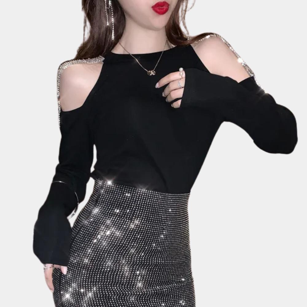 CELINA – Luxe zomers schouderoverhemd voor dames, met elegante pasvorm en lichtgewicht stof perfect voor warme dagen.