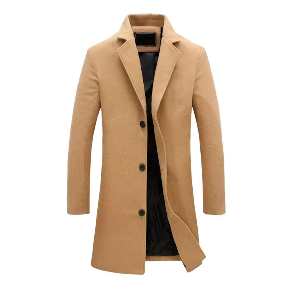 Heren winterjas met stijlvolle reverskraag – warme, comfortabele pasvorm en tijdloos design voor een elegante look in de winter.