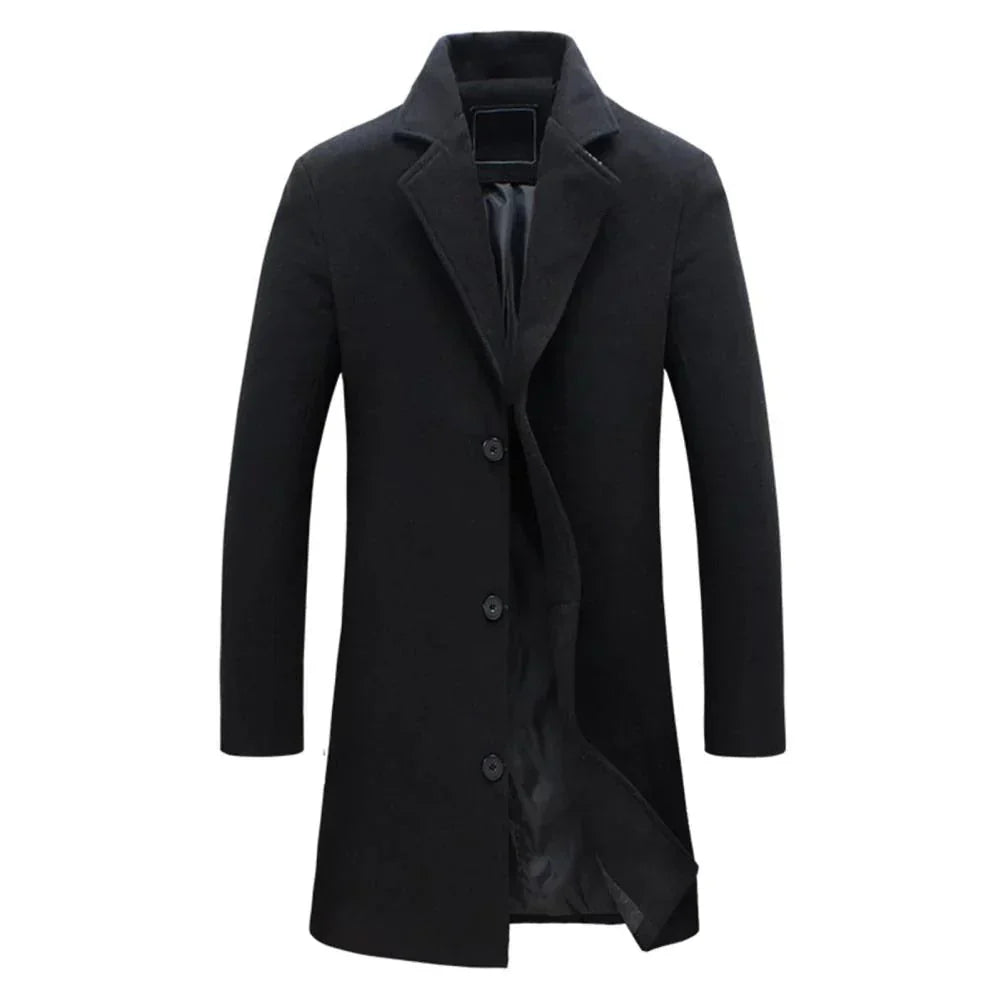 Heren winterjas met stijlvolle reverskraag – warme, comfortabele pasvorm en tijdloos design voor een elegante look in de winter.