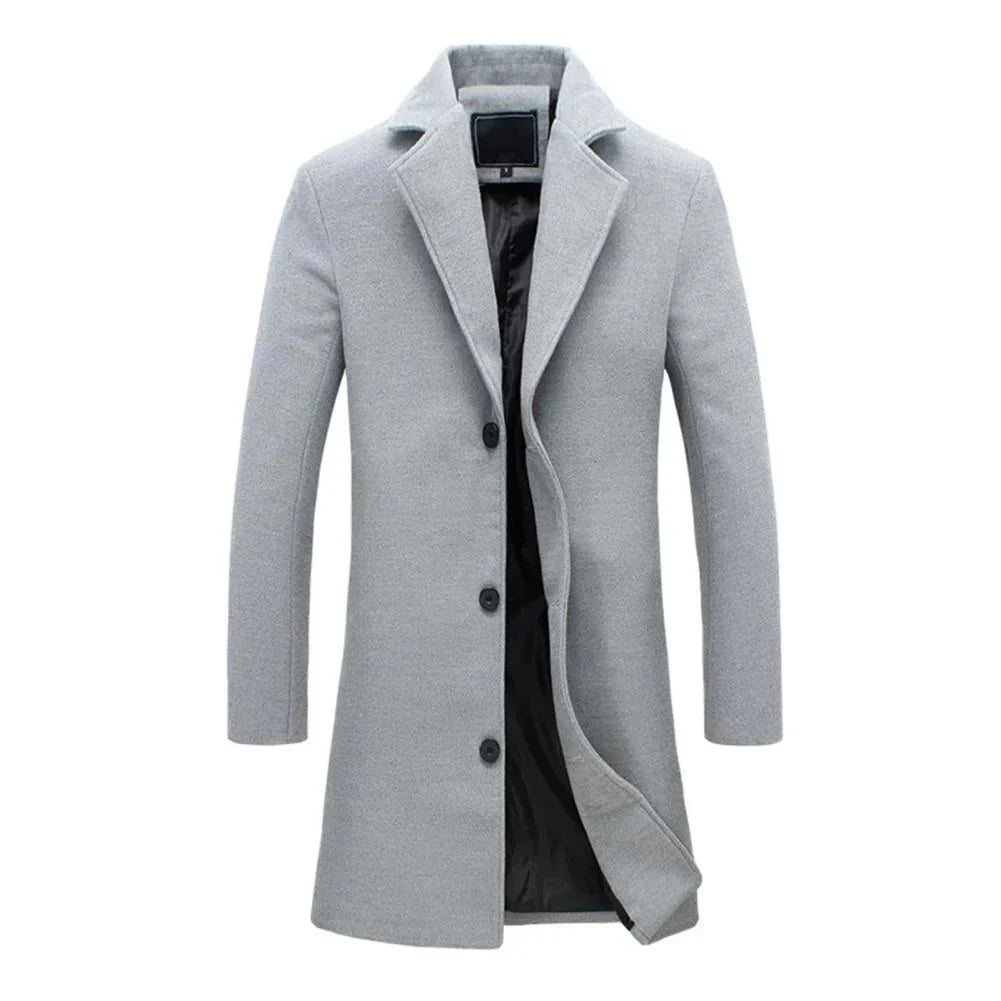 Heren winterjas met stijlvolle reverskraag – warme, comfortabele pasvorm en tijdloos design voor een elegante look in de winter.