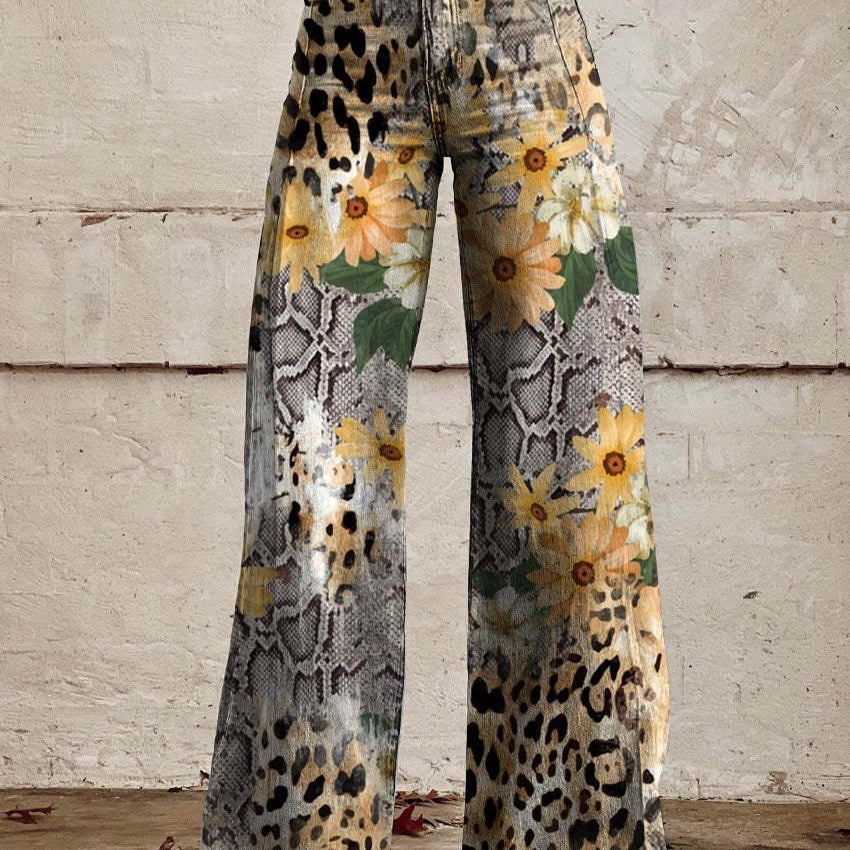NOLI damesbroek – vrolijke broek met vintage vibe, comfortabele pasvorm en modieuze print voor een speelse en stijlvolle look.