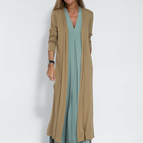 Casual Maxi Jurk met Losse Pasvorm en Mouwloos Design