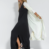 Casual Maxi Jurk met Losse Pasvorm en Mouwloos Design