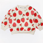 StrawberryCuddles kinder sweater met schattige aardbeienprint – zachte, warme en comfortabele trui voor dagelijks gebruik en speelse avonturen.
