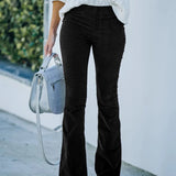 Dames Uitlopende Broek met Elastische Taille