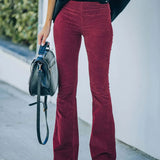 Dames Uitlopende Broek met Elastische Taille