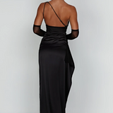 One-Shoulder Maxi Jurk met Hoge Split