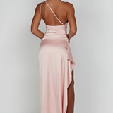 One-Shoulder Maxi Jurk met Hoge Split