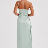 One-Shoulder Maxi Jurk met Hoge Split