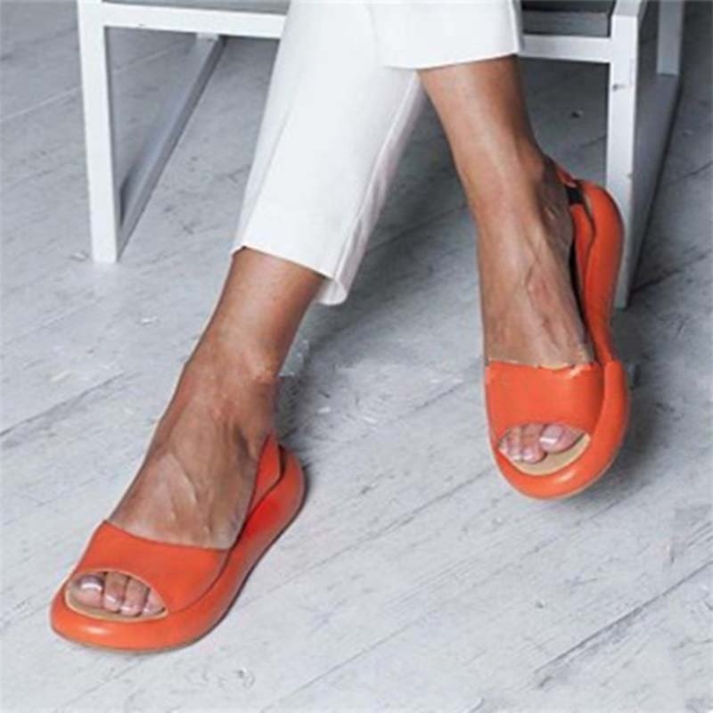 Dames Instapslippers met Open Teen