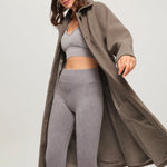 Lorena cashmere trenchcoat jas voor dames, met ceintuur in de taille, elegante revers en een luxe, zachte afwerking in een tijdloos ontwerp.