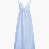 Maxi Jurk met Open Rug en Schouderbandjes