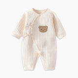 CuddleBear schattige babyromper met beertje – zachte, comfortabele en knusse romper voor dagelijks gebruik en een zorgeloze pasvorm.