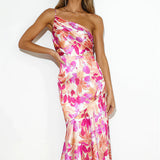 Dames Midi Jurk met Bloemenprint en Spaghettibandjes