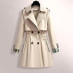 EMILIA elegante zomer trenchcoat voor dames, lichtgewicht met klassieke knoopsluiting en ceintuur, perfect voor stijlvolle zomerse outfits.