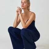 Dames Strapless Jumpsuit met Wijde Pijpen