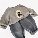 CuddleBear kinder sweater met schattige berenprint – zachte, comfortabele en warme trui voor dagelijks gebruik en speelse avonturen.