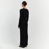 ABIGAIL luchtige gebreide maxi zomerjurk van ademend, zacht materiaal met comfortabele pasvorm en elegant design.