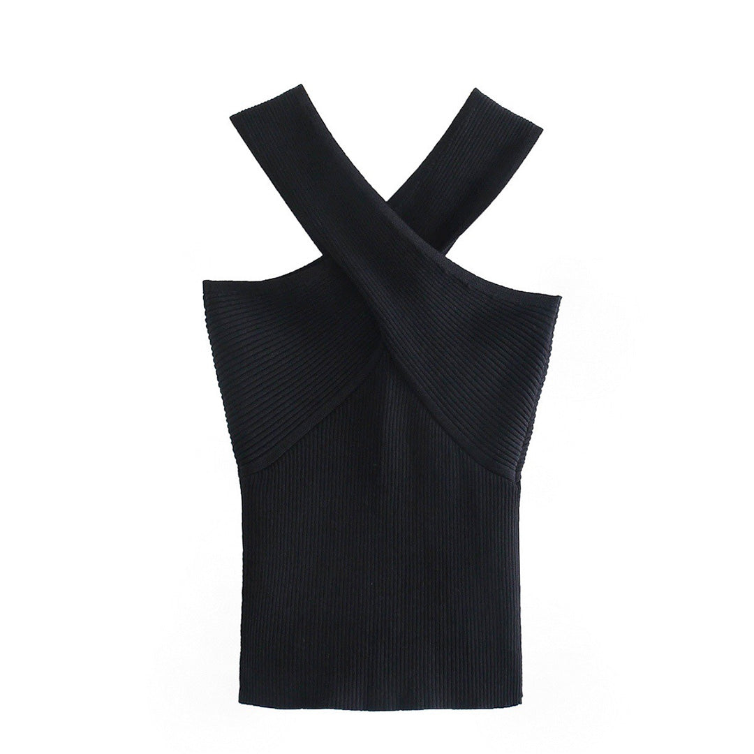 WAVERLY - Elegante Zomertop voor Dames met Gekruiste Band – Luchtige en Vrouwelijke Top, Ideaal voor Warme Dagen en Zomerse Gelegenheden.