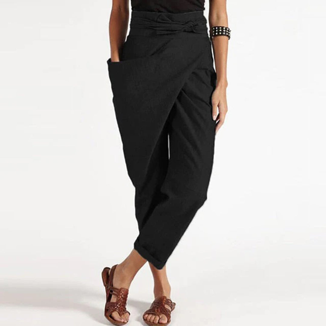 ESMERALDA stijlvolle zomerbroeken voor dames van luchtige, ademende stof met comfortabele pasvorm en elegante, tijdloze look.
