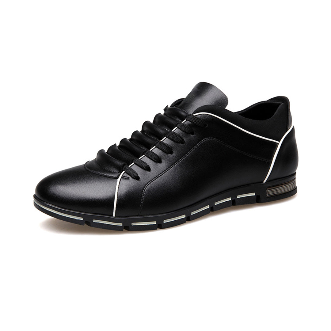 SANJIN leren zomersneakers voor heren van ademend leer met comfortabele pasvorm en stijlvolle, moderne uitstraling.