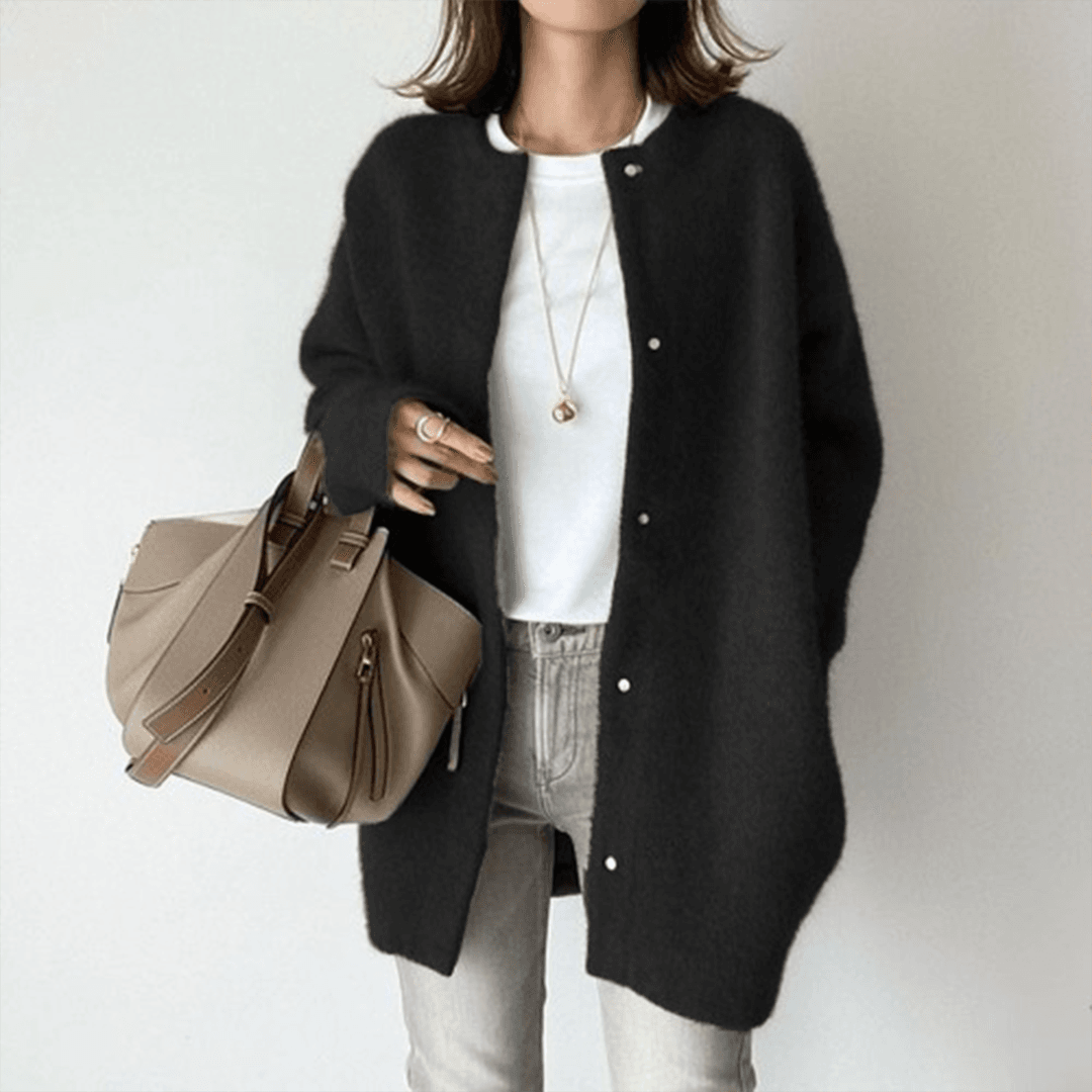 Elegant dames vest met zachte textuur – stijlvol en comfortabel ontwerp, ideaal voor koele dagen en een verfijnde look.