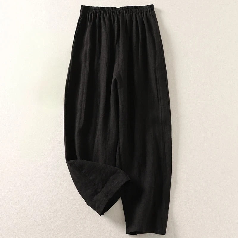 Losvallende Broek met Elastische Taille
