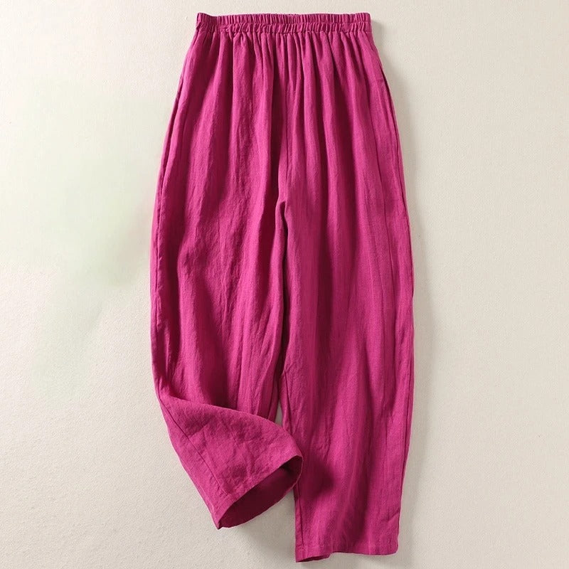 Losvallende Broek met Elastische Taille