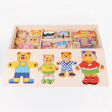 Boris de Beer houten verkleedpuzzel voor kinderen – duurzaam speelgoed, verwisselbare outfits en stimuleert creativiteit en motorische vaardigheden.
