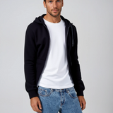 Heren hoodie met bontvoering en zakken