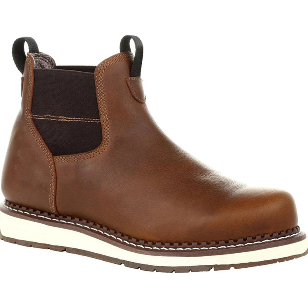 ANDREW heren Chelsea wedge boots voor de zomer van soepel leer met ademend interieur, comfortabele pasvorm en stijlvol, modern design.