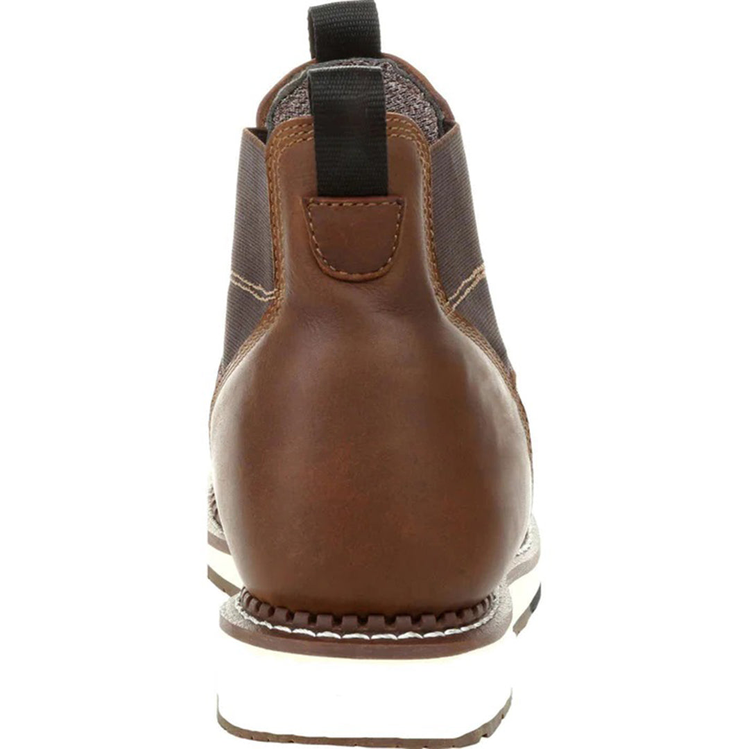 ANDREW heren Chelsea wedge boots voor de zomer van soepel leer met ademend interieur, comfortabele pasvorm en stijlvol, modern design.