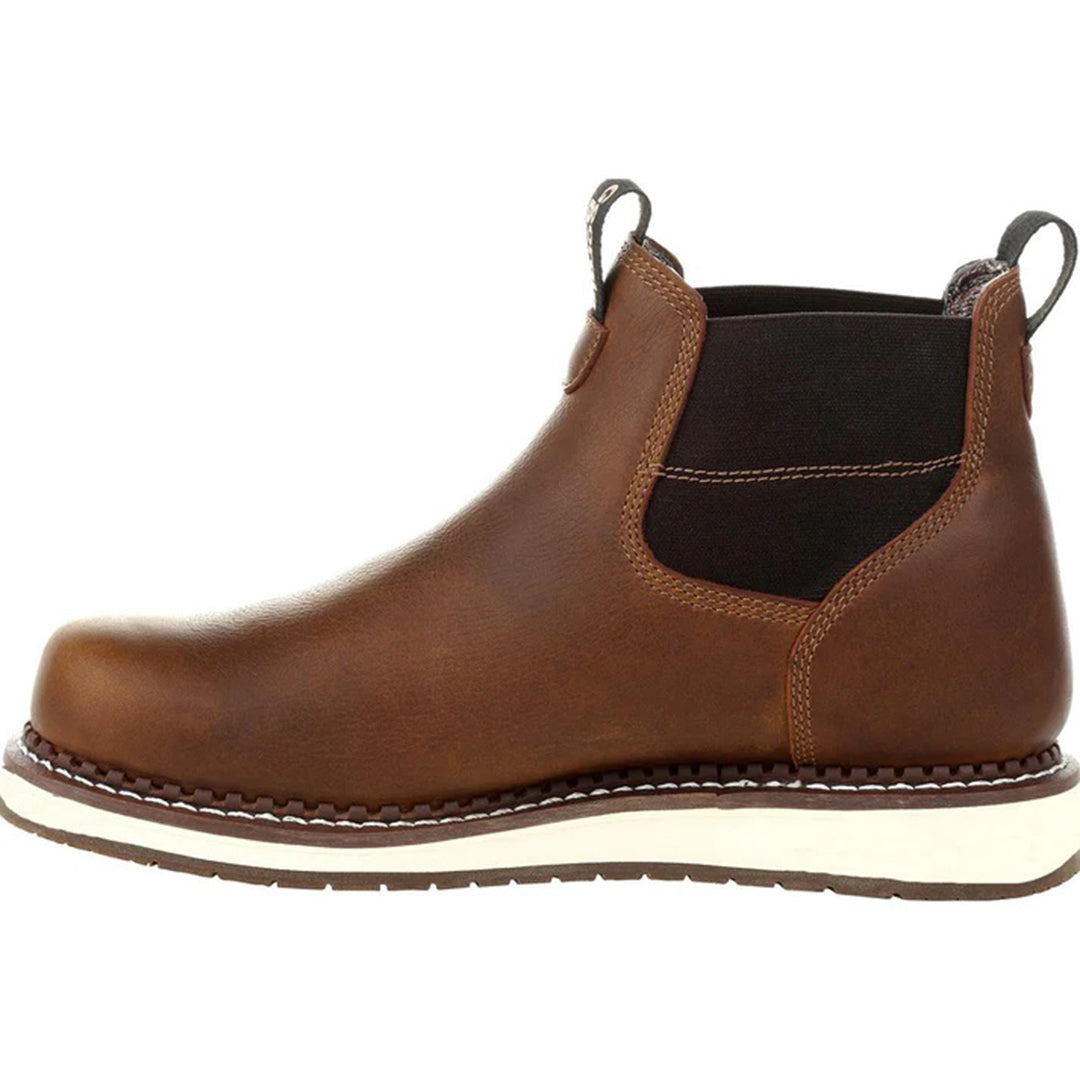 ANDREW heren Chelsea wedge boots voor de zomer van soepel leer met ademend interieur, comfortabele pasvorm en stijlvol, modern design.