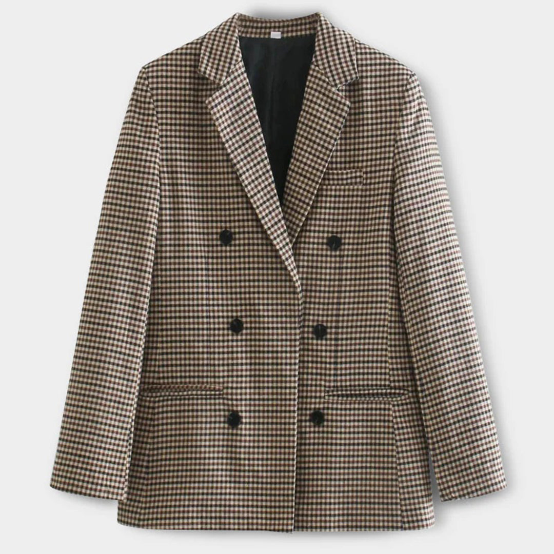 Blazenka - Blazer met Dubbele Rij Knopen voor Dames – Klassieke en Elegante Blazer met een Verfijnde Pasvorm en Tijdloos Design, Perfect voor een Professionele of Chique Look.