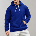 Micha zomerse herenhoodie met hartjesprint – lichtgewicht, ademend materiaal met comfortabele pasvorm en speelse print voor een casual, modieuze look.